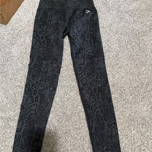 Gymshark Black animal print Patterned Leggings